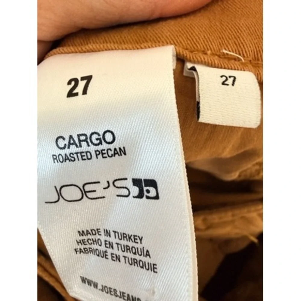 Joe's Jeans Roasted Pecan Cargo Pants Tan‎ Brown High Rise Utility Trousers 27